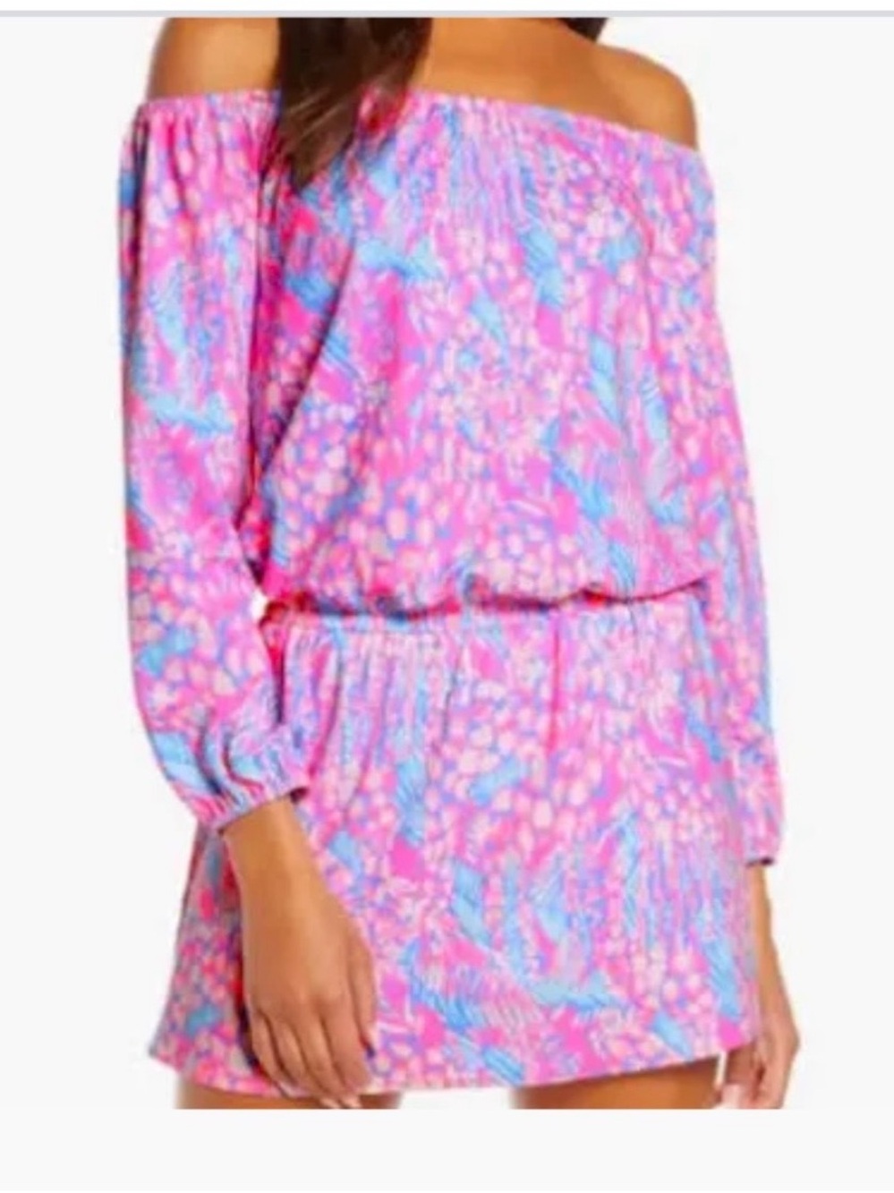 Lilly Pulitzer Off-Shoulder Dress Lana Short Romper XS NWT